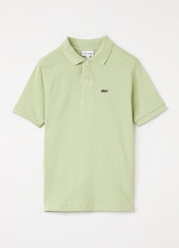 Lacoste Jongens Polo van piqué katoen met logoborduring in de kleur Lichtgroen, maat: 16J=176