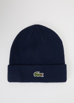 Lacoste Jongens Muts in wolblend met logopatch