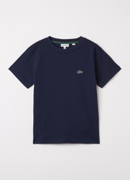 Lacoste Jongens T-shirt met logo in de kleur Donkerblauw, maat: 12J=152