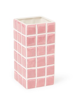 &Klevering Tile vaas 21 cm Roze - Deal