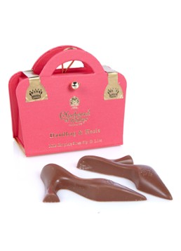 Charbonnel et Walker Handbag & Heels melkchocolade bonbons 60 gram Steenrood - Deal