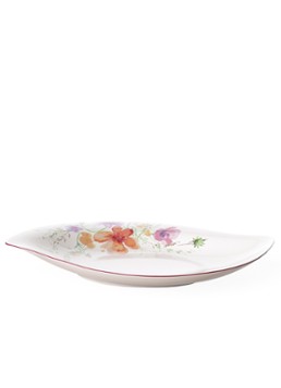 Villeroy & Boch Serveerschaal met bloemenmotief 34 cm Gebroken wit