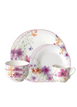 Villeroy & Boch Mariefleur Basic Starter serviesset 8-delig Gebroken wit