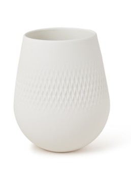 Villeroy & Boch Collier Carre vaas klein 14 cm Gebroken wit - Deal