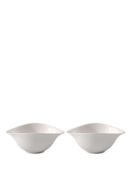 Villeroy & Boch Vapiano saladekom set van 2 Gebroken wit