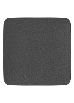 Villeroy & Boch Manufacture Rock serveerplank van porselein 32,5 x 32,5 cm Antraciet - Deal