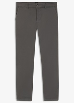 BOSS Heren Tapered fit chino met steekzakken in de kleur Grijs