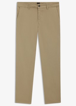 BOSS Heren Tapered fit chino met steekzakken in de kleur Khaki