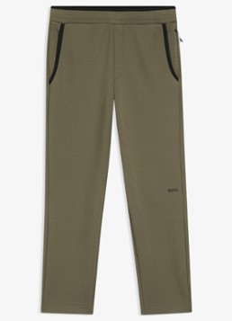 BOSS Heren Regular-fit trainingsbroek van superzacht stretchmateriaal in de kleur Beige