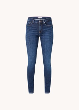 Tommy Hilfiger Dames Mid waist skinny jeans met donkere wassing in de kleur Indigo