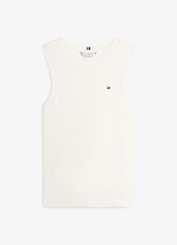 Tommy Hilfiger Dames Tanktop met streepprint in de kleur Beige