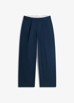 Tommy Hilfiger Dames Loose fit chino met steekzakken in de kleur Donkerblauw