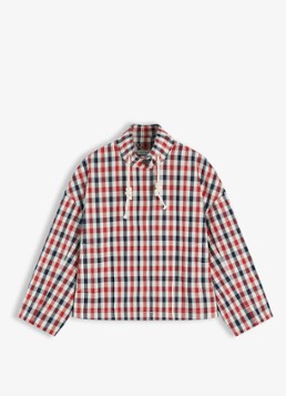 Tommy Hilfiger Dames Regenjas met ruitdessin in de kleur Rood