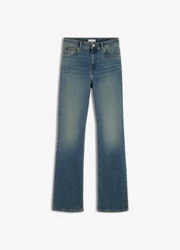 Tommy Hilfiger Dames Skye mid waist flared jeans met steekzakken in de kleur Denim