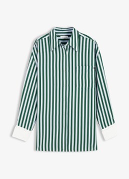 Tommy Hilfiger Dames Blouse met streepdessin in de kleur Groen