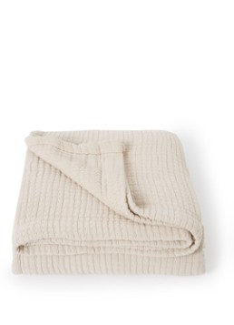 Yumeko Bedsprei van katoen 200 x 220 cm Donkerbeige - Deal