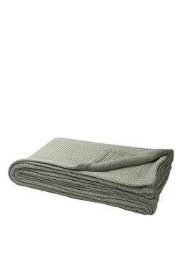 Yumeko Bedsprei van katoen 200 x 220 cm Olijfgroen