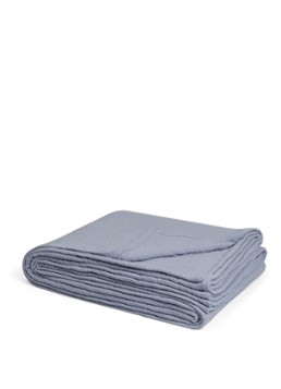 Yumeko Mousseline bedsprei van gewassen linnen 200 x 230 cm Lavendel
