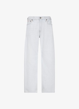 Calvin Klein Dames Mid waist straight fit jeans met lichte wassing in de kleur Denim