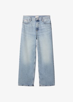 Calvin Klein Dames Mid waist straight fit jeans met lichte wassing in de kleur Denim