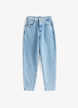 Tommy Hilfiger Dames Mid waist mom jeans met gekleurde wassing in de kleur Indigo