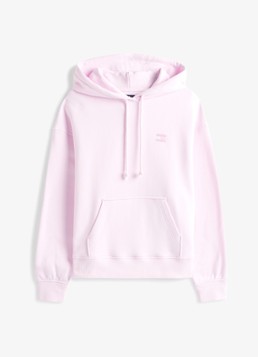 Tommy Hilfiger Dames Hoodie met logoborduring in de kleur Lichtroze