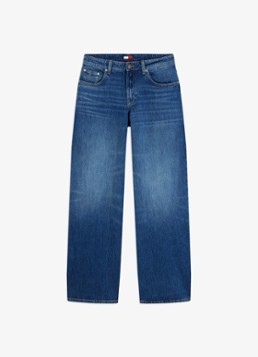 Tommy Hilfiger Dames Low waist loose fit jeans met medium wassing in de kleur Jeans