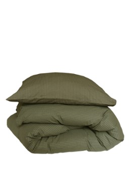 Crisp Sheets Crisp dekbedovertrekset van katoen 154TC - inclusief kussensloop Bronsgroen - Deal