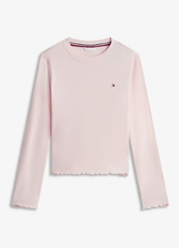 Tommy Hilfiger Meisjes Pyjamaset met logo 2-delig in de kleur Roze