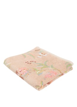 Pip Studio Secret Garden badhanddoek van katoen - 400 gr/m2 - 55 x 100 cm Khaki - Deal