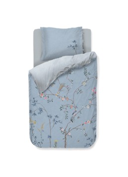 Pip Studio Bamboo Blossom dekbedovertrekset - inclusief kussenslopen Lichtblauw - Deal
