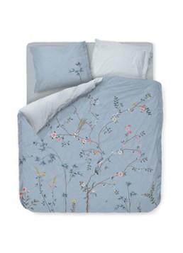 Pip Studio Bamboo Blossom dekbedovertrekset - inclusief kussenslopen Lichtblauw - Deal