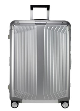 Samsonite koffer Lite-Box Alu spinner 76 cm Zilver - Deal