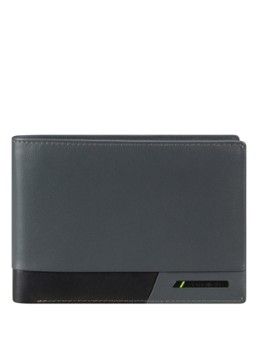 Samsonite Heren Pro-DLX 6 portemonnee van leer in de kleur Blauwgrijs