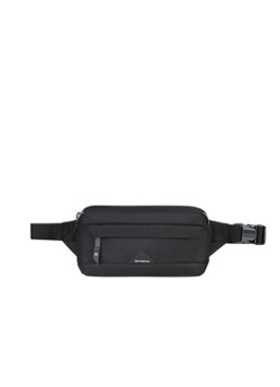 Samsonite Heren Roadseeker heuptas met logo in de kleur Deep Black / Zwart