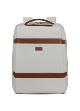 Samsonite Dames Image Biz rugzak met 15.6 inch laptopvak in de kleur Ivory