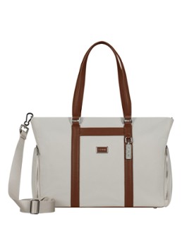 Samsonite Dames Image Biz shopper met 14.1 inch laptopvak in de kleur Ivory