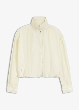 BOSS Dames Windjack met opstaande kraag in de kleur Creme