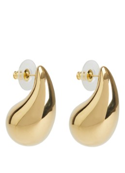 Camps & Camps Dames Big Tear Drop oorstekers verguld in de kleur Goud, maat: 1sz