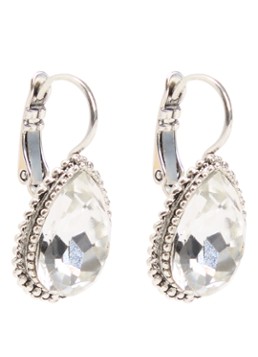 Camps & Camps Dames Oorhangers met Swarovski kristal verzilverd