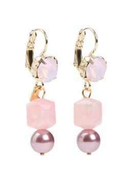 Camps & Camps Dames Oorhangers met Swarovski verguld