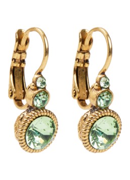 Camps & Camps Dames Oorhangers met Swarovski kristal verguld
