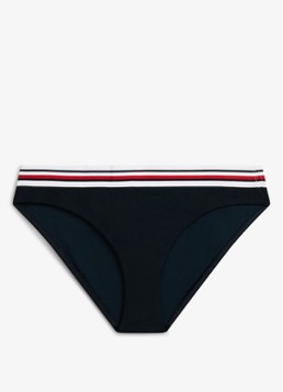 Tommy Hilfiger Dames Bikinislip met logoband in de kleur Donkerblauw