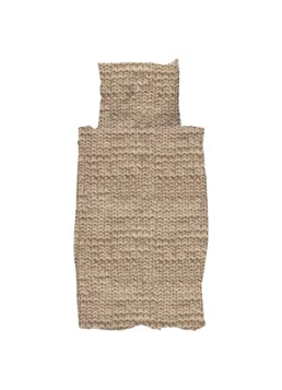 Snurk Twirre Sand dekbedovertrek van katoen - inclusief kussensloop Beige - Deal