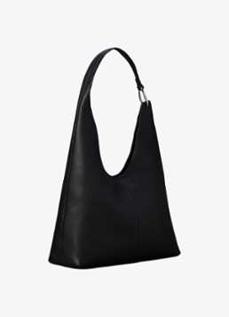Calvin Klein Dames Schoudertas van leer in de kleur Zwart
