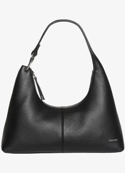 Calvin Klein Dames Schoudertas van leer in de kleur Black-Ub1 / Zwart