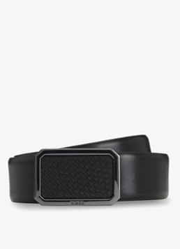BOSS Heren Ereso riem met logo in de kleur Zwart
