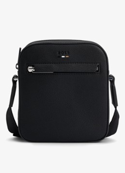 BOSS Heren Ray NS crossbodytas met logo in de kleur Zwart