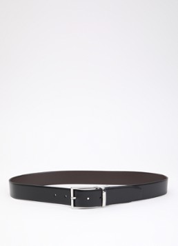 BOSS Heren Reversible riem van leer in de kleur Zwart