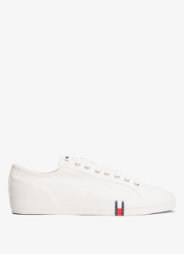 Tommy Hilfiger Heren Archive Vulc sneaker met doorgestikte details in de kleur Beige